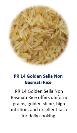 PR 14 GOLDEN SELLA NON BASMATI RICE
